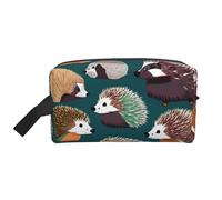 Beauty case da viaggio con stampa di molti ricci, borsa per trucchi, borsa per cosmetici, borsa per tolietry da appendere per donne e uomini, palestra quotidiana