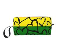 Beauty case da viaggio con stampa di treni e macchine, custodia per trucco semplice e portatile con cerniera per donne, Modello Arcobaleno Orgoglio Gay, One Size, Astuccio per trucchi