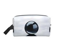 Beauty case da viaggio con stampa effetto marmo nero 3, borsa per cosmetici, borsa da bagno per uomini e donne, per viaggi, palestra, uso quotidiano