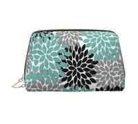 Beauty case da viaggio con stampa floreale con dalia, grande, per la casa e i viaggi