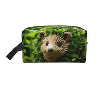 Beauty case da viaggio con stampa floreale con ricci, borsa da toilette per uomini e donne, per viaggi, palestra, uso quotidiano