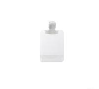 Beauty case da viaggio, confezione da 10 sacchetti per cosmetici a tenuta stagna, 30-100 ml, riutilizzabili, per shampoo, lozioni, regole di volo del Regno Unito, colore bianco (50 ml)