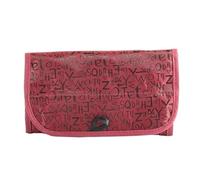 Beauty Case Da Viaggio Custodia for trucco cosmetico arrotolabile a 4 strati Borsa da viaggio di grande capacità Organizzatore toilette pieghevole con gancio for appendere(Red)