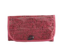 Beauty Case Da Viaggio Custodia for trucco cosmetico arrotolabile a 4 strati Borsa da viaggio di grande capacità Organizzatore da toilette pieghevole con gancio for appendere Trousse Da Viaggio(Red)