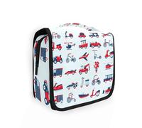 Beauty case da viaggio da appendere con cartoni animati per donne, uomini e ragazze, graziosa auto impermeabile, organizer per trucchi e cosmetici da viaggio, Multi, Beauty case