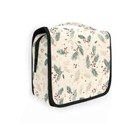 Beauty case da viaggio da appendere con foglie e frutta, organizer per cosmetici, per uomini e donne
