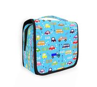 Beauty case da viaggio da appendere, per camion, autobus, auto, per donne, uomini e ragazze, colorato per auto, impermeabile, per trucchi e cosmetici, borsa organizer per oggetti essenziali da