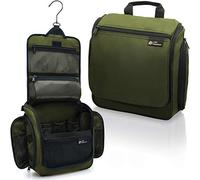 Beauty-case da viaggio da appendere per uomo e donna: una capiente borsa per organizzare cosmetici, trucchi e articoli da toilette dotata di 19 scomparti, zip YKK, grande gancio girevole in metallo