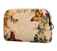 Beauty case da viaggio da donna con disegno di scarabocchio, senza cuciture, portatile, astuccio per matite e articoli da toeletta per ragazze adolescenti, Multicolore 10., 18.5x7.5x13cm/7.3x3x5.1in