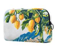 Beauty case da viaggio da donna, estetico, con galassia e stelle fortunate, portatile, astuccio per matite e articoli da toeletta per ragazze adolescenti, Multicolore 03, 18.5x7.5x13cm/7.3x3x5.1in