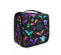 Beauty case da viaggio da donna, organizer per articoli da toeletta con teschio di roccia, borse da viaggio portatili, borse da bagno per trucchi e cosmetici, Teschi Z70, Taglia unica