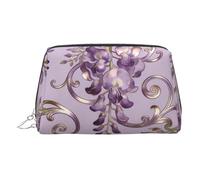 Beauty case da viaggio elegante con forme calde angolari, grazioso astuccio per cosmetici da donna per borsa e uso in movimento, Vite Viola, One Size, Classico