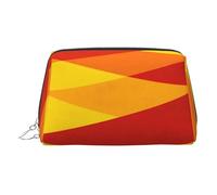Beauty case da viaggio elegante con forme calde angolari, grazioso astuccio per cosmetici da donna per borsa e uso in movimento, Forme calde angolari, One Size, Classico