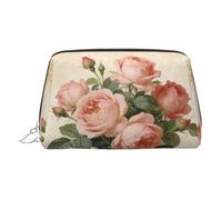 Beauty case da viaggio elegante con forme calde angolari, grazioso astuccio per cosmetici da donna per borsa e uso in movimento, Rosa, One Size, Classico