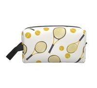 Beauty case da viaggio grande borsa per il trucco da tennis borsa per il trucco sportiva borsa per il lavaggio borse cosmetiche organizer per articoli da toeletta per donne e uomini, bianco, Taglia