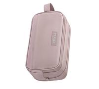 Beauty case da viaggio impermeabile con separazione a secco e bagnato, grande capacità, per cosmetici e trucchi, per donne, rosa, As shown in the figure