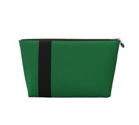 Beauty case da viaggio in pelle con bandiera del Sultanato di Delhi, riutilizzabile, organizer per cosmetici e accessori per il trucco, custodia con cerniera per la conservazione quotidiana, oro