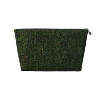 Beauty case da viaggio in pelle dorata, riutilizzabile, con stampa di formule matematiche, trousse organizer per cosmetici, borsa morbida portatile, Argento, taglia unica