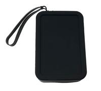 Beauty case da viaggio in silicone per cosmetici organizzato impermeabile da donna con manico facile da impugnare per donna borsa per trucco in silicone, Nero , Bellezza di massa