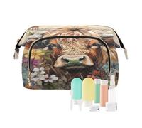 Beauty case da viaggio per cosmetici, 1 pezzo, per donne, uomini e ragazze, borsa organizer impermeabile per oggetti essenziali da viaggio, Multi, Beauty Case