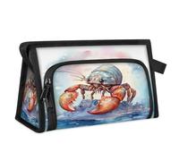 Beauty case da viaggio per donne e uomini, animali, eremita, granchio, beauty case, articoli da toeletta, borsa da doccia organizer, Colore, L, Organizer per borse