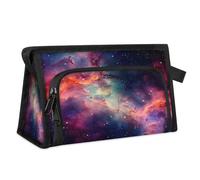 Beauty case da viaggio per donne e uomini, colorato, universo, galassia, nebulosa, beauty case, articoli da toeletta, borsa da doccia, organizer, Colore, L, Organizer per borse