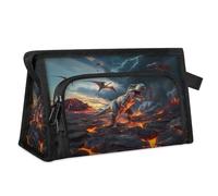 Beauty case da viaggio per donne e uomini, con dinosauro T-rex, Colore, L, Organizer per borse