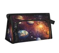 Beauty case da viaggio per donne e uomini, galassia, universo, pianeta, beauty case, articoli da toeletta, borsa da doccia, organizer, Colore, L, Organizer per borse