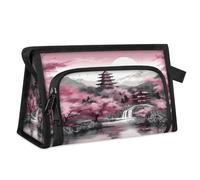 Beauty case da viaggio per donne e uomini giapponesi giapponesi giapponesi paesaggi cosmetici borsa da bagno borsa da toilette borsa da doccia organizer, Colore, L, Organizer per borse