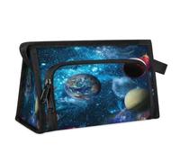 Beauty case da viaggio per donne e uomini, universo, galassia, pianeta, beauty case, articoli da toeletta, borsa da doccia organizer, Colore, L, Organizer per borse