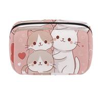 Beauty case da viaggio per donne, grande capacità, organizer per trucchi ampia, borsa per accessori da toeletta, pennelli, delfino, Multicolore 15., taglia unica, Astuccio per trucchi
