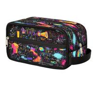 Beauty case da viaggio per donne, uomini, bambini, ragazze e ragazzi, tema fisica, borsa da bagno per articoli da toeletta, cosmetici, articoli da toeletta, organizer per doccia, Colore, Taglia unica,