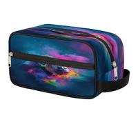 Beauty case da viaggio per donne, uomini, bambini, ragazze, ragazzi, colorato, psichedelico, gorilla, borsa da bagno per articoli da toeletta, cosmetici, articoli da toeletta, organizer per doccia,