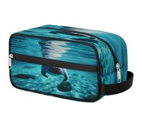 Beauty case da viaggio per donne, uomini, bambini, ragazze, ragazzi, oceano, lamantino, borsa per il lavaggio di articoli da toeletta, cosmetici, articoli da toeletta, organizer per doccia, Colore,