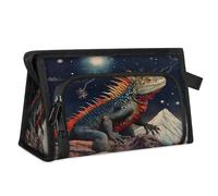 Beauty case da viaggio per donne, uomini, lucertole universo, galassia, beauty case, articoli da toeletta, borsa da doccia, organizer, Colore, L, Organizer per borse