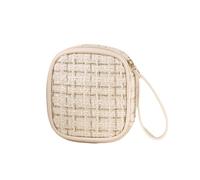 beauty case da viaggio Piccola borsa for cosmetici Borsa for trucco for rossetto Ombretto Borsa da viaggio portatile con manico trousse trucchi donna(Color:A)