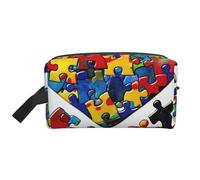 Beauty case da viaggio portatile con stampa di onde del mare e tramonto con spiaggia Maui Hawaii, borsa da viaggio impermeabile, borsa organizer per la palestra e la rasatura, borsa per il trucco con