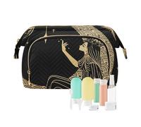 Beauty case da viaggio Queen on the Moon in Starry Sky Borse cosmetiche di grande capacità per le donne, Multicolore, Taglia unica, casual