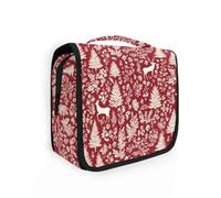 Beauty case da viaggio sospeso Foresta Milu Deer Pattern Kit Trucco Caso Cosmetici Organizzatore per Uomo Donna