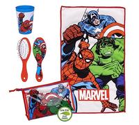 Beauty Case degli Avengers - Chiusura a Cerniera - 23 x 15 x 8 cm - Include Accessori - Modello Impermeabile - Ideale da Viaggio - Prodotto Originale Elaborato in Spagna