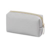 Beauty Case Donna Borsa for il trucco da donna Borsa for il trucco impermeabile in tinta unita Borsa da viaggio for articoli da toeletta Valigetta Trucco (Color : Gray, Size : L)