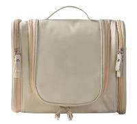 Beauty Case Donna Multi-Function Women Cosmetic Bag Travel Men Makeup Wash Waterproof Large Capacity Storage Beautician Viaggio(Beige)