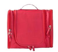 Beauty Case Donna Multi-Function Women Cosmetic Bag Travel Men Makeup Wash Waterproof Large Capacity Storage Beautician Viaggio(Red)