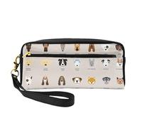 Beauty case elegante con stampa di razza di cane per donne e ragazze, trousse per cosmetici, articoli da toeletta, scuola, ufficio, viaggi