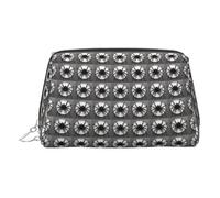 Beauty case elegante con stampa ragno nero da donna, trousse da viaggio per il fine settimana, Argento, Taglia unica, Classico