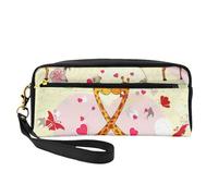 Beauty case elegante per donne e ragazze, con stampa di giraffa, cuore, fiore, farfalla, trousse per cosmetici, articoli da toeletta, scuola, ufficio, viaggi