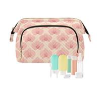 Beauty case elegante rosa orchidea borsa per il cambiamento essenziale per cosmetici da viaggio