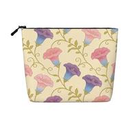 Beauty case grande con stampa rosa rosa per cosmetici essenziali da viaggio e regali di compleanno, Morning Glory, One Size