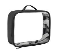 Beauty case impermeabile con LED, antipolvere, multi tasca, borsa da viaggio per truccatori, borsa da viaggio per truccatori, borsa luminosa di alta qualità per pennelli da trucco, Nero,