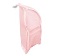 Beauty case impermeabile, pieghevole, da appendere, trasparente, per hotel, dormitorio, campeggio, viaggi d'affari, spazzolino da denti, sapone, detergente viso e lozioni, rosa, Refer to description